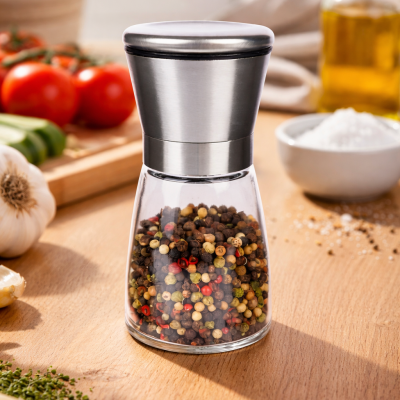 Moulin à poivre en Verre et Mécanisme en céramique