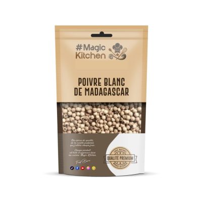 Poivre Blanc en Grains — Épice Fine & Élégante