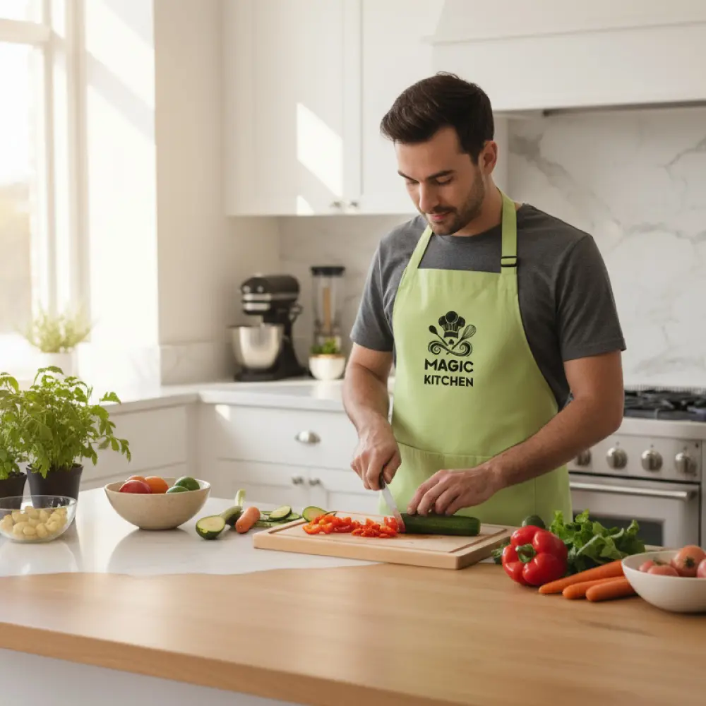 Tablier de cuisine Officiel Magic Kitchen Vert – Image 2